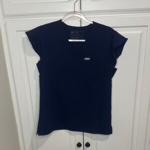 FIGS Women's Navy Blue Blouse